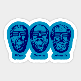 socrates aristotle plato Sticker